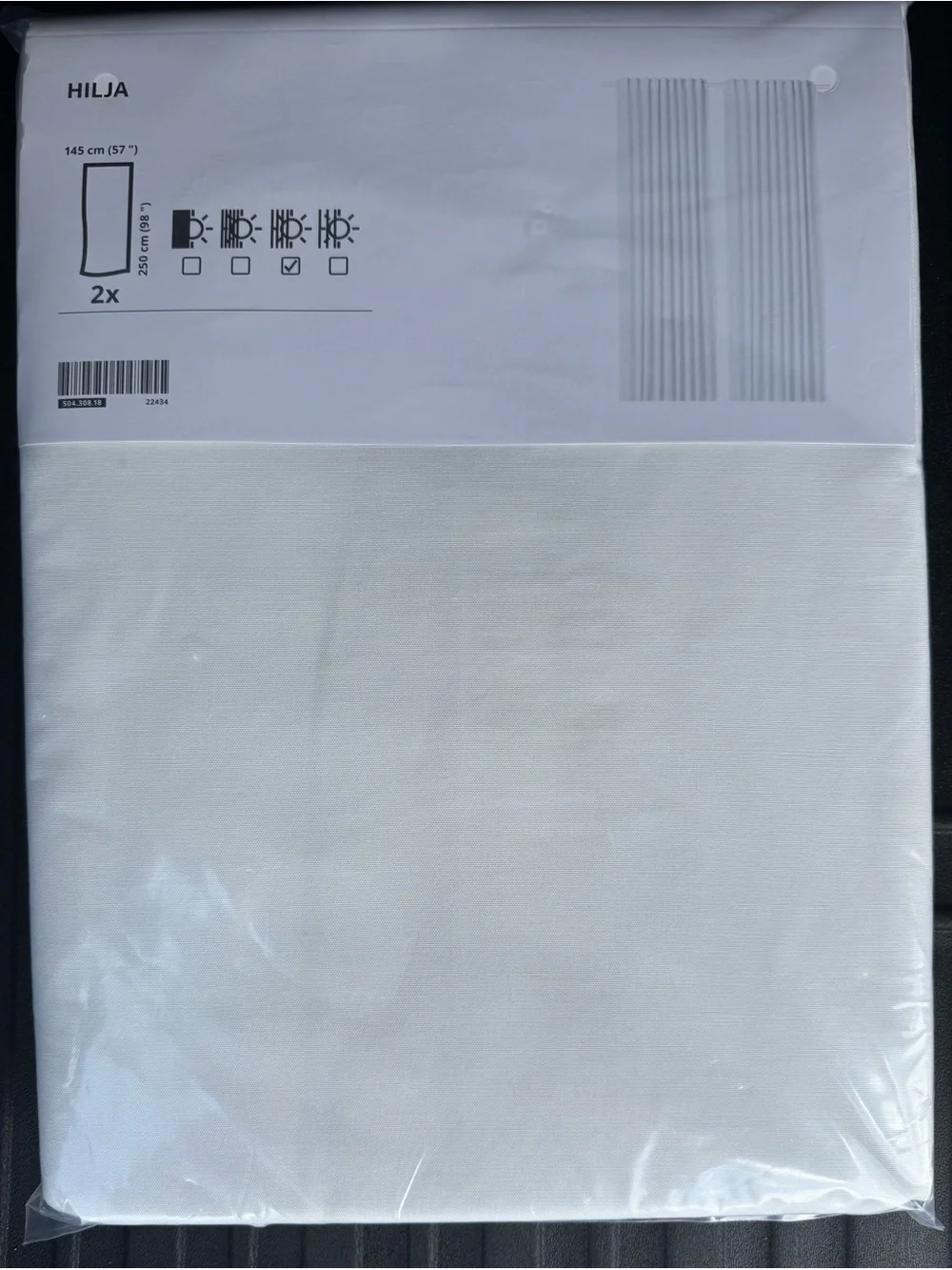 IKEA hilja 504.308.18 sheer drapes NEW